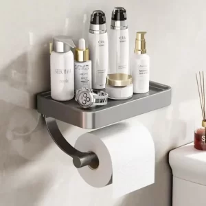 Wall Mount Toilet Paper Holder/Shelf