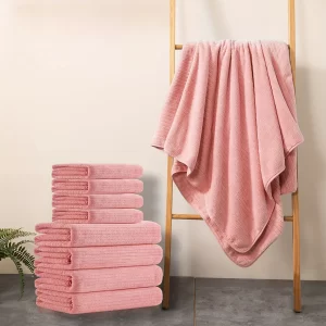 Breathable MicroFiber Hand & Bath Towel Set (8pcs)